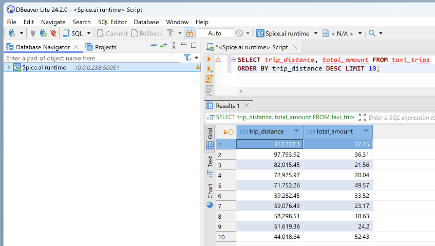 Example Query Results